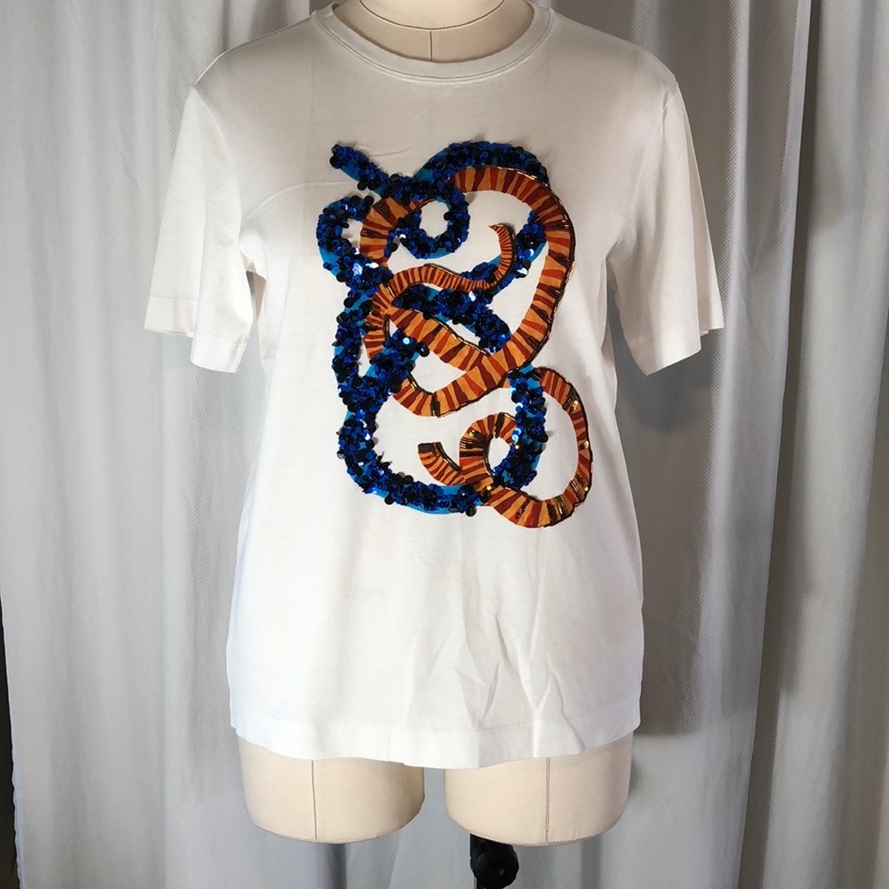Escada sequin snake T-shirt